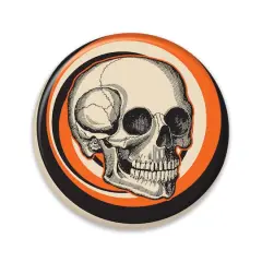 Beistle Vintage Halloween Skull Button, 6ct.