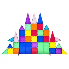 PicassoTiles&reg; 61 Piece Classic Magnetic Tile Building Set