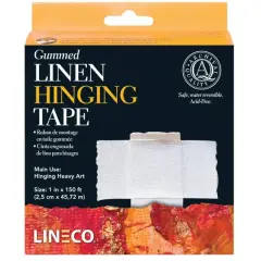 Lineco&reg; Gummed Linen Hinging Tape, 150ft.