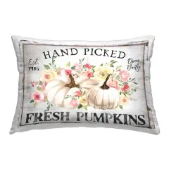 Stupell Industries Hand Picked Pumpkins Decorative Printed Throw Pillow