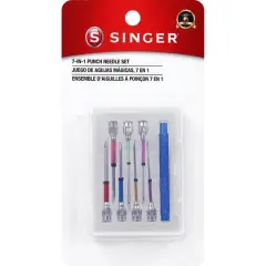 SINGER&reg; 7-in-1 Interchangeable Fine Punch Needle Set