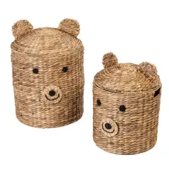 Honey Can Do Bear Shaped Storage Baskets Set