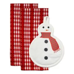 DII&reg; Cozy Snowman Potholder Gift Set