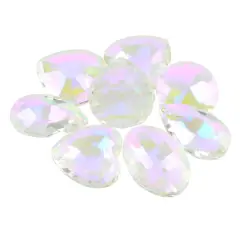 Faceted Glass Rhinestone Pendant Bead Mix by Bead Landing&trade; Crystal AB