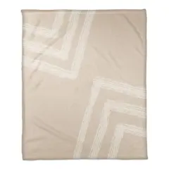 Neutral Zags Coral Fleece Blanket