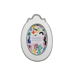 Flora Bunda 4" x 6" Oval with SideLine Ceramic Frame