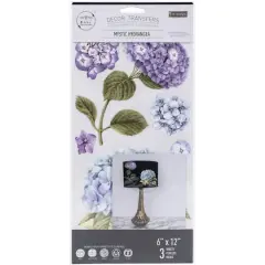 Prima&reg; Re-Design Mystic Hydrangeas D&eacute;cor Transfers