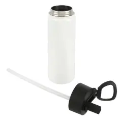 22oz. White Stainless Steel Sublimation Water Bottle by Make Market&reg;