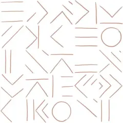 RoomMates Down The Line Peel & Stick Wallpaper Clay and White