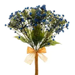 14" Mixed Berry & Eucalyptus Mix Deluxe Bush by Ashland&reg; Navy