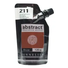 Sennelier Abstract&reg; Satin Acrylic Paint, 4oz. Burnt Sienna