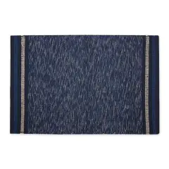 DII&reg; Modern Stripe Variegated Handwoven Recycled Yarn Rug, 2ft. x 3ft. Nautical Blue