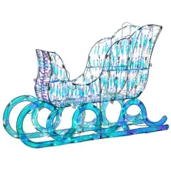 26" 3D Iridescent Sleigh with 105 Cool White UL LED Lights