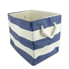 DII&reg; Medium Rectangle Stripes Paper Bin Nautical Blue
