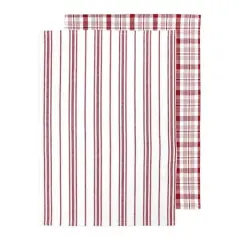 MUkitchen Cabernet Farmhouse Tea Towels, 2ct.