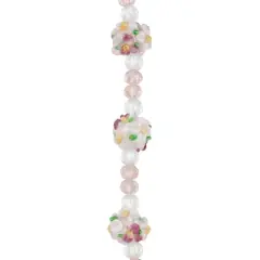 Flower Lampwork Glass Ball Bead Mix by Bead Landing&trade;