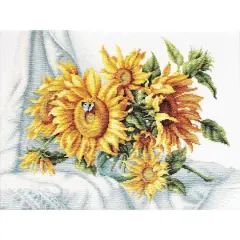 Luca-s Sunflowers Counted Cross Stitch Kit