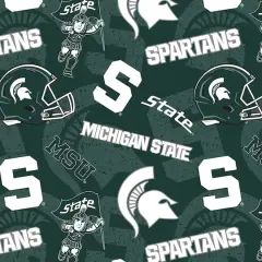 NCAA Michigan State University Spartans Cotton Fabric