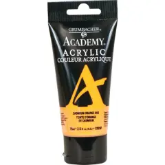 Grumbacher&reg; Academy&reg; Acrylic, 2.5oz. C025P Cadmium Orange