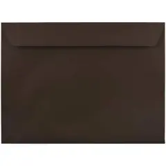 JAM Paper 9.5x12.62 Chocolate Brown Premium Booklet Envelopes 50ct.