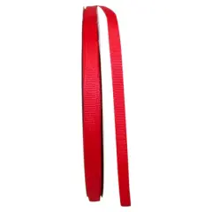 JAM Paper 3/8" Grosgrain Texture Ribbon Red
