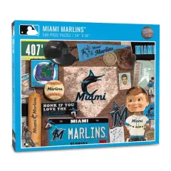 MLB Baseball Retro Series 500 Piece Puzzle Miami Marlins