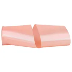 JAM Paper 6" x 50yd. Single Face Satin Allure Ribbon Coral Rose