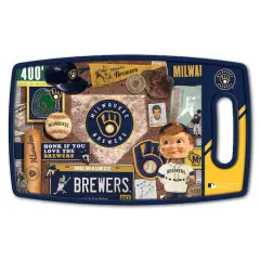 MLB Retro Series Cutting Board Milwaukee Brewers