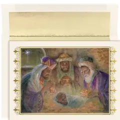 JAM Paper 5" x 7" Peace Hope Joy Cards & Matching Envelopes Set, 18ct.