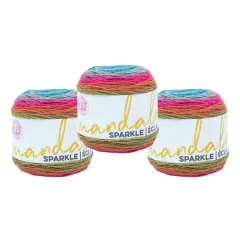 3 Pack Lion Brand&reg; Mandala&reg; Sparkle Yarn Astrid