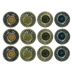 Hello Honey&reg; 7" Polka Dot & Swirl Stoneware Bowl, 12ct.