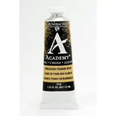 Grumbacher&reg; Academy&reg; Oil Color, 37mL Unbleached Titanium White