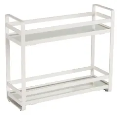 Home Details 2-Tier Slim Flat Vanity Stand