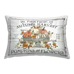 Stupell Industries Farm Fresh Harvest Pumpkin Outdoor Printed Pillow