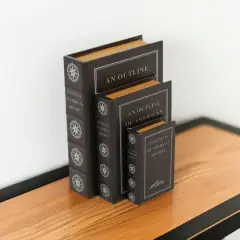 American History Faux Leather Faux Book Box Set