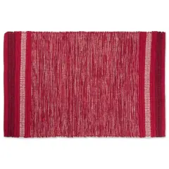 DII&reg; Variegated Red Recycled Yarn Rug, 2ft. x 3ft.