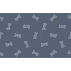 FloorPops Bones Blue Anti-Fatigue Comfort Floor Mat, 32" x 20"