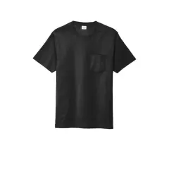 Port & Company&reg; Bouncer Pocket T-Shirt Deep Black