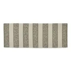 DII&reg; Variegated Stripe Recycled Yarn Floor Runner, 2ft. x 6ft. Artichoke