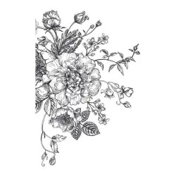 RoomMates Black & White Peony Peel & Stick Giant Wall Decals, 10ct.