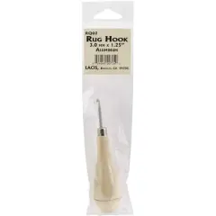 Lacis 3mm Punch Needle Rug Hook with Wood Handle