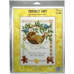Imaginating Perfect Gift Birth Record Counted Cross Stitch Kit