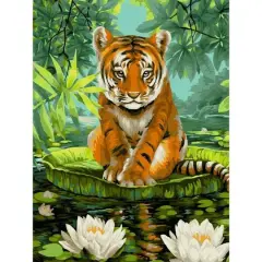 Crafting Spark Little Tiger Painting by Numbers Kit