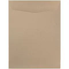 JAM Paper 9" x 12" Brown Kraft Open End Catalog Premium Envelopes