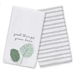 Sketch Monstera Lines Tea Towel Set