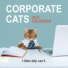 TF Publishing 2024 Corporate Cats Wall Calendar