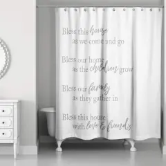 Bless This House 71" x 74" Shower Curtain