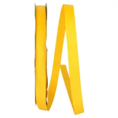 JAM Paper 5/8" x 100yd. Grosgrain Style Wired Ribbon Yellow Gold