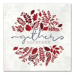 Gather Together Leaves Autumn Canvas Wall Art
