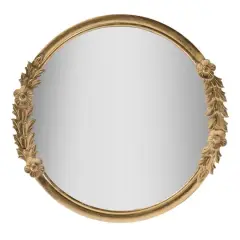 Habitat Pippet 27.5" Gold Floral Framed Mirror